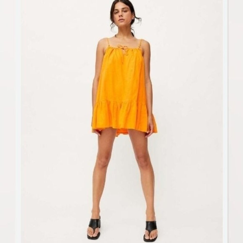 Urban Outfitters Uo Nova Ruffle Frock Dress Size Medium